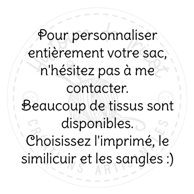 Sac à langer à personnalisé