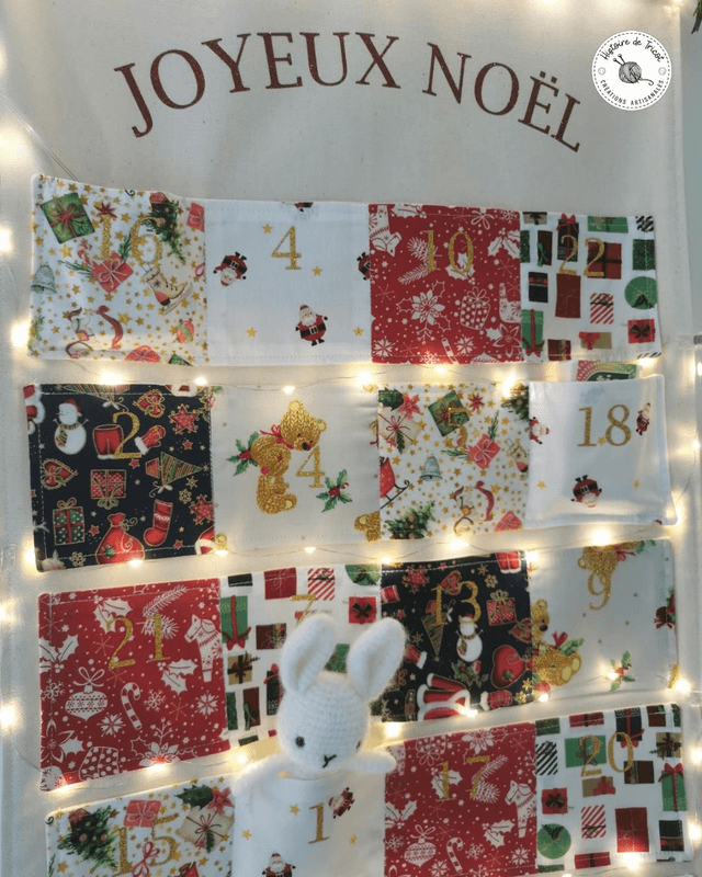 Calendrier de l'avent ~ Grand format ~ Fait main ~ Sur commande 