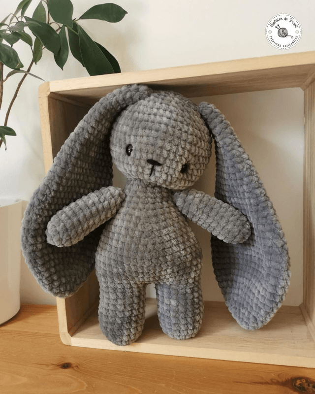 Lapin Velours Fait Main Au Crochet