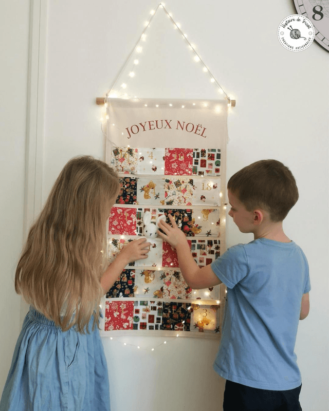 Calendrier de l'avent ~ Grand format ~ Fait main ~ Sur commande 