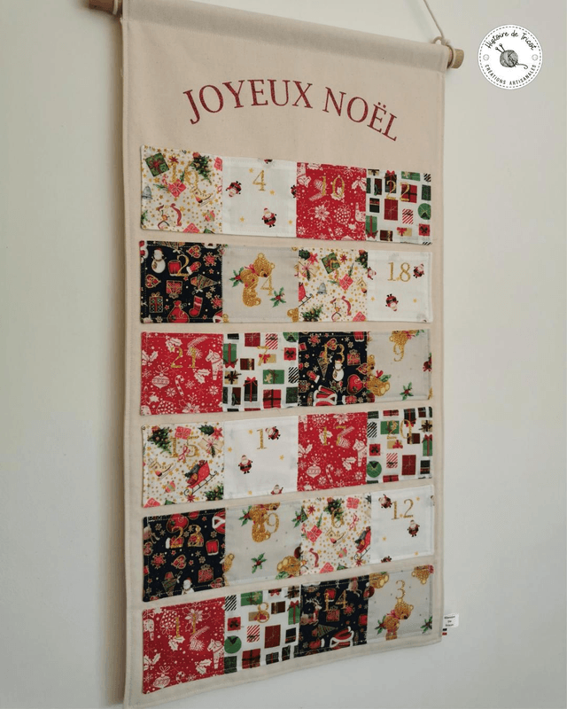 Calendrier de l'avent ~ Grand format ~ Fait main ~ Sur commande 
