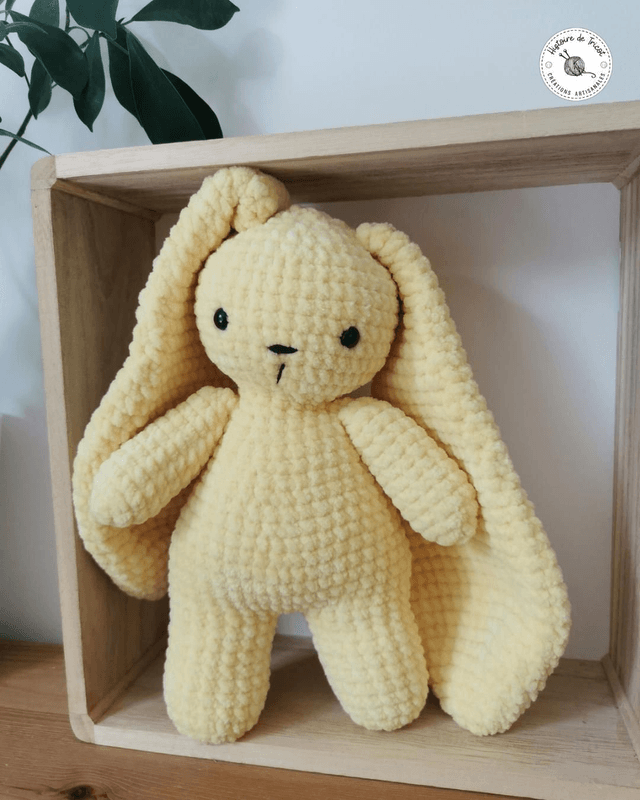 Lapin Velours Fait Main Au Crochet