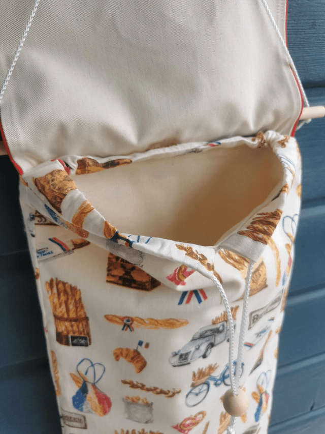 Sac à pain ~ Sac à baguettes ~ Fait main ~ Sur commande 
