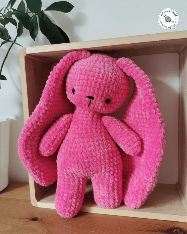 Lapin Velours Fait Main Au Crochet